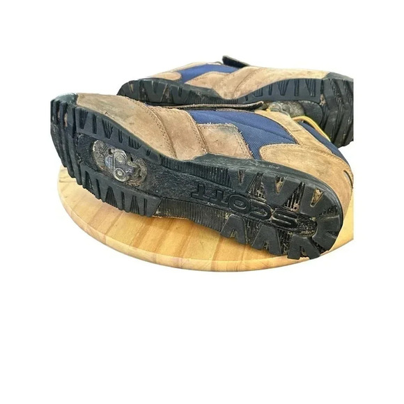 Scott mens Navy Brown Over Rock SPD MTB Cycling Shoes Size US 11 - Picture 7 of 9